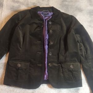 Chic Black Blazer (purple interior)